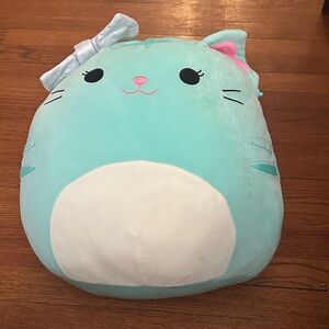 Squishmallows Light Blue Plush Tres’zure cat
